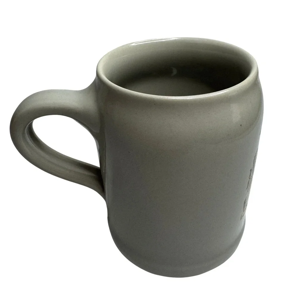 Freistaat Bayern German Beer Stein 0.5L Grey Stoneware Bavaria Coat of Arms Mug